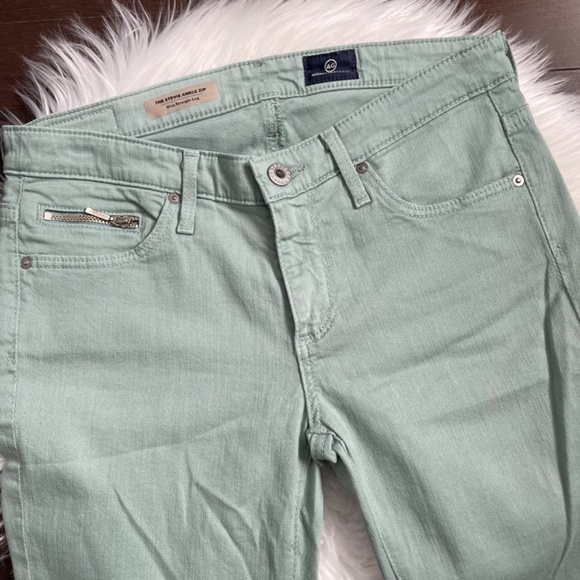 AG Adriano Goldschmied The Stevie Ankle Zip Slim Straight Leg Size 26R - Picture 3 of 13
